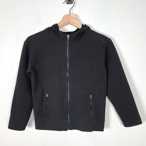 DSG Boys Sport Fleece Full‎ Zip Hoodie Black Size S (8-9) NWT